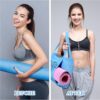 Saintrygo Yoga Mat Tote Pilates Bag Canvas Yoga Bag with Mat Carrier Pocket for Women Pilates Gym