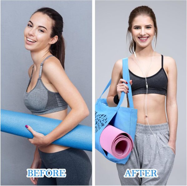 Saintrygo Yoga Mat Tote Pilates Bag Canvas Yoga Bag with Mat Carrier Pocket for Women Pilates Gym