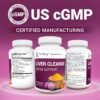 Dr. Berg Liver Cleanse Detox Capsules w/Unique Blend of Milk Thistle, Ox Bile & Folate - Liver Supplement Includes Turmeric, Black Pepper & Choline - 60 Capsules