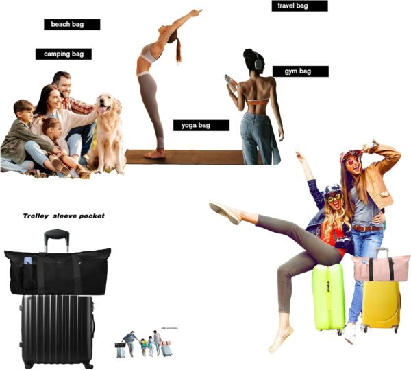 Yoga Mat Bag with Shoes compartment & Wet Compartment & shoulder bag &crossbody yoga bag large yoga bag with Yoga Mat Holder Yoga Bag with Adjustable Mat Strap for Women Men