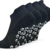 KitNSox 2 Pack Non Slip Grip Yoga Socks for Men Women, Non Skid Cushioned Hospital Maternity Ballet Pilates Floor Dance Socks
