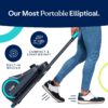 Cubii GO - Under Desk Elliptical Bike Pedal Exerciser, with LCD Fitness Tracker Screen, Adjustable Resistance, Work from Home Fitness, Built-in Wheels and Portable Expanding Handle