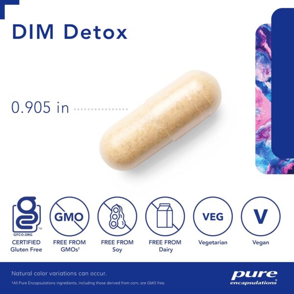 Pure Encapsulations DIM Detox | Supplement Support for Detoxification and Cellular Health* | 60 Capsules