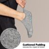 SkiBeaut 6 Pairs Non Slip Men Women Socks Unisex Pilates Man Woman Grips Cushion Socks for Yoga Barre Home & Hospital