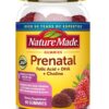 Nature Made Prenatal Gummies with DHA and Folic Acid, Prenatal Vitamin and Mineral Supplement for Daily Nutritional Support, 60 Gummies, 30 Day Supply
