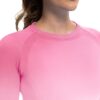 MathCat Long Sleeve Workout Tops for Women, Gradient Running Athletic Shirts, Seamless Breathable Tops with Thumb Holes