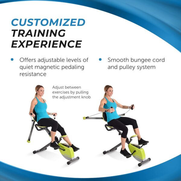 81eX-Q9rT1L._AC_SL1500_.jpg Stamina Wonder Exercise Bike | Build Upper and Lower Body Strength on One Machine | Includes Two Online Workout Videos, Chartreuse and Gray