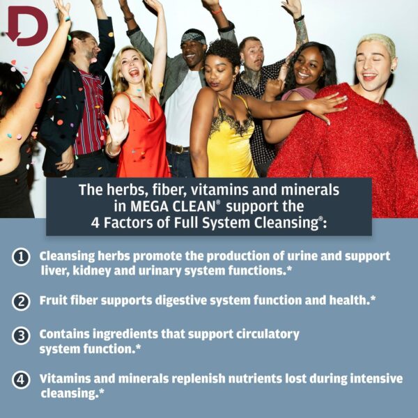 Detoxify – Mega Clean Herbal Detox Cleanse Drink – Full body cleanse detox for women and men - Same day results - Plus sticker