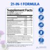Arazo Nutrition Liver Cleanse Detox & Repair Formula – Milk Thistle Herbal Support Supplement: Silymarin, Beet, Artichoke, Dandelion, Chicory Root