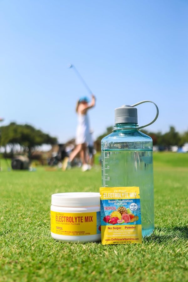 Dr. Price Electrolytes Powder Packets - Electrolytes No Sugar - Hydration Packets - Electrolyte Mix - Keto Electrolytes - (30 Packets) Fasting Electrolytes - Water Enhancer, Sports Drink - Tropical