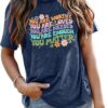 You Matter Shirt Women Teacher Inspirational Tee Top Mental Health Awareness Shirt