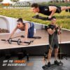 81ewLTWsOiL._AC_SL1500_.jpg LALAHIGH Portable Home Gym System: Large Compact Push Up Board, Pilates Bar & 20 Fitness Accessories with Resistance Bands Ab Roller Wheel - Full Body Workout for Men and Women, Gift for Boyfriend