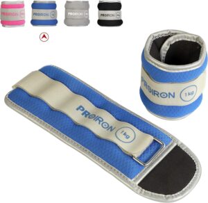 PROIRON Ankle Weights Wrist Leg Weights for Women Men 2/4/6/8LBS Reflective Ankle Weight Set for Fitness Exercise Jogging Aerobics