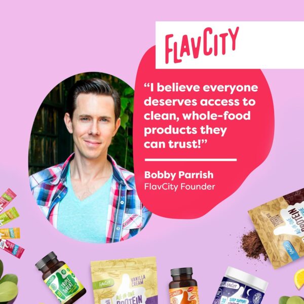 FlavCity All-in-One Protein Smoothie Powder, Variety Pack (5 Single Serve Packets) - 100% Grass-Fed Whey Protein Powder with 25g Protein & 10g Collagen - Gluten-Free Pre Workout & Post Workout Drink