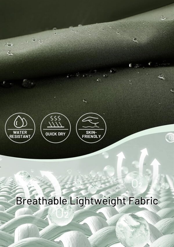 MIER Women's Lightweight Joggers Hiking Pants Quick Dry Athletic Zipper Pockets Running Pant, Water Resistant