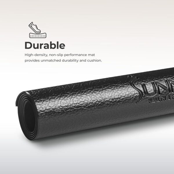 Sunny Health & Fitness Non-Slip Home Gym Mat – Workout Floor Protection Foam Pad for Treadmill, Bike, Elliptical, Yoga and Exercise Equipment – Available in Multiple Size Options