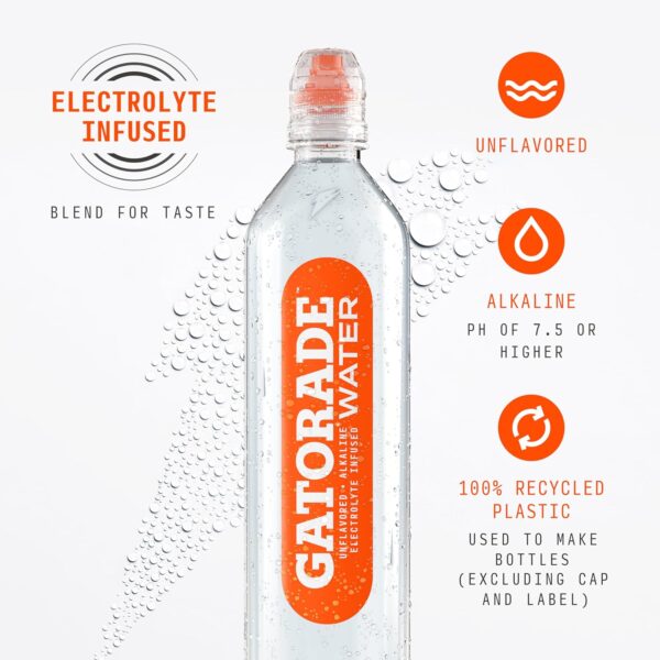Gatorade Water, 700ML Sports Cap (Pack of 12)
