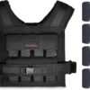 Adjustable Weighted Vest for Men and Women 25LBS | 35LBS Weighted Vest Woman, Weighted Vest Men, Weight Vest for Walking, Rucking Vest for Men and Women, Strength Training Weight Vests