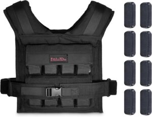 Adjustable Weighted Vest for Men and Women 25LBS | 35LBS Weighted Vest Woman, Weighted Vest Men, Weight Vest for Walking, Rucking Vest for Men and Women, Strength Training Weight Vests