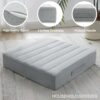 JKMAX 22 inches Floor Pillow for Adults - Large Meditation Cushion with Thick Foam & Soft Tufted Cover - Premium Outdoor Square Floor Cushion Seat - Yoga Pillows for Sitting On Floor - Light Gray
