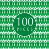 Curvier 100PCS Green Satin Ribbons for Mental Health Awareness Ribbon Lapel Pins