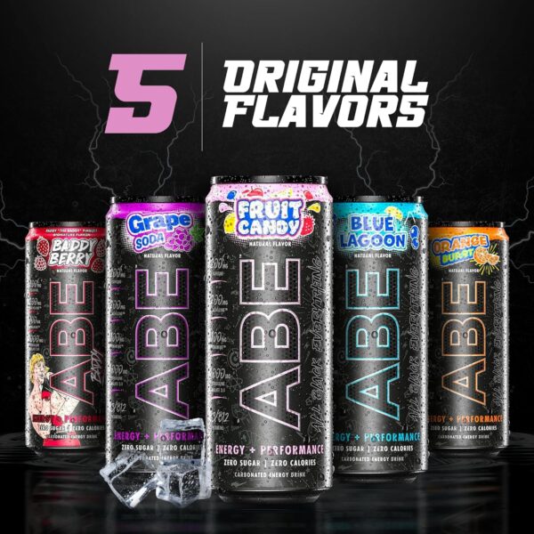 All Black Everything Sugar Free Energy Drink | Fruit Candy | 0 Calories | 12 Pack | 200mg Natural Caffeine | Pre-Workout Sport Drink for Men and Women