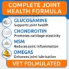 Bark&Spark Senior Advanced Glucosamine Chondroitin for Dogs - Hip Joint Pain Relief Pills - Old Dog Joint Supplement Large & Small Breed - Hip Joint Chews Joint Health Care Vitamin Treats - 120Ct