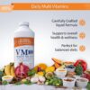 Buried Treasure VM100 Daily Multi - 32 Servings, Liquid Vitamins Minerals Supplement with Dose Cup