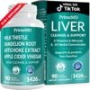 32-in-1 Liver Cleanse Detox and Repair with Milk Thistle, Silymarin, Artichoke Extract and Beetroot Powder for Liver Support - Liver Supplement with Active Liver Health Formula - 1426mg (90ct)