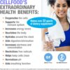 Cellfood Oxygen Boost, 1 fl oz - Liquid Oxygen Supplement for Lymphatic Drainage, Altitude Sickness, Jet Lag, Fatigue, Headaches, Hangovers & Energy - Gluten Free, Cert. Kosher - Makes Over 22 Quarts