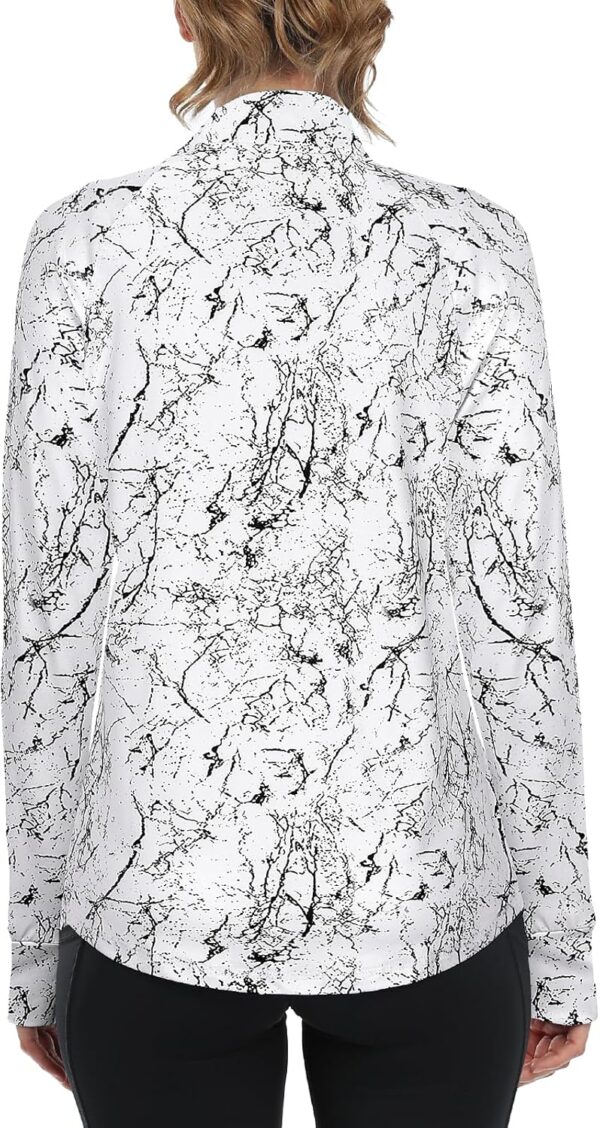 Cucuchy Womens V Neck Golf Polo Shirts Moisture Wicking Sports Workout Tops