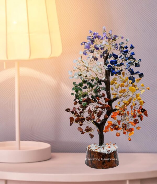 Chakra Tree Crystals and Healing Stones Birthday Gifts for Women - Crystal Tree of Life Home Decor Stocking Stuffers, Valentines Day Gifts, Meditation Gift for Mom Dad, Unique Birthday Gifts for Men