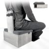 Box Meditation Floor Chair, Back Support, Knee and Hip Support, Knees, Portable and Lightweight (Gray)