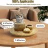 Palo Santo Holder - 4 in 1 Incense & Candle Holder - Ceramic Incense Holder Ash Catcher Tray for Meditation Room - Easy to Clean (Brown White)