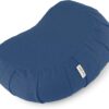 Meditation Cushion | CRESCENT Zafu Meditation Cushion with Removable Washable Cover | Certified Organic Cotton Meditation Cushions | Buckwheat Hulls Cushion Meditation Pillow