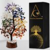 Chakra Tree Crystals and Healing Stones Birthday Gifts for Women - Crystal Tree of Life Home Decor Stocking Stuffers, Valentines Day Gifts, Meditation Gift for Mom Dad, Unique Birthday Gifts for Men