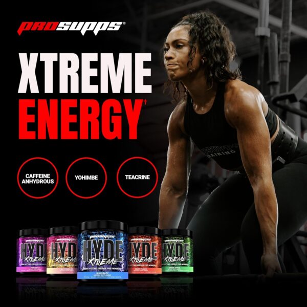 PROSUPPS® Mr. Hyde® Xtreme Pre-Workout Powder Energy Drink - Intense Sustained Energy, Pumps & Focus with Beta Alanine, Creatine & Nitrosigine, (30 Servings, Watermelon)