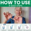 Protech Denture Cleaner 7g (3-Month Supply) Denture Cleanser Foils for Retainers, Nightguards, Mouthguards, and Dentures, Nicotine, Coffee and Iron Cleaning Foils, No Tablets, Long Lasting Packets