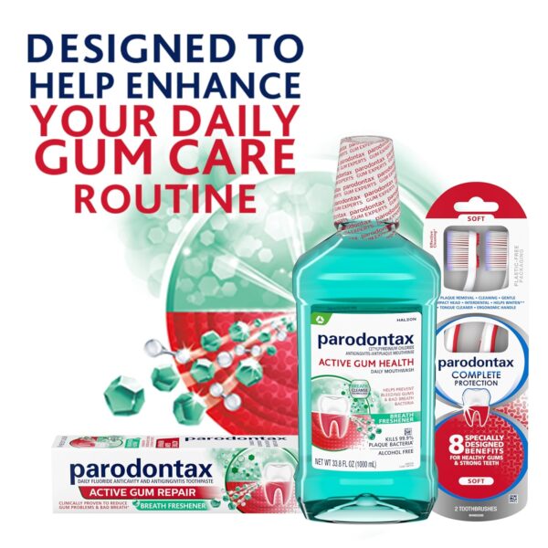 Parodontax Active Gum Repair Breath Freshener Toothpaste, 3x3.4 oz