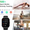 Smart Watch for Women Men(Dial/Answer Calls), 2.0" Fitness Tracker Watch with Heart Rate/Blood Pressure/Blood Oxygen Monitor for Android iOS