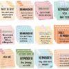 240Pcs Mental Health Stickers Positive Awareness Reminder Paper Decals Psychology Affirmation Self-Adhesive Square Stickers for Students Gifts Scrapbook Journal School Supplies