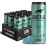 81hYfNUXB0L._SL1500_.jpg G.O.A.T. Fuel Energy Drink With Natural Caffeine, Electrolytes, BCAAs, Cordyceps Mushrooms & Antioxidants, Lightly Carbonated Pre Workout & Sports Energy Drink, 12 Pack, 12 FL Oz Cans, Gummy Bear