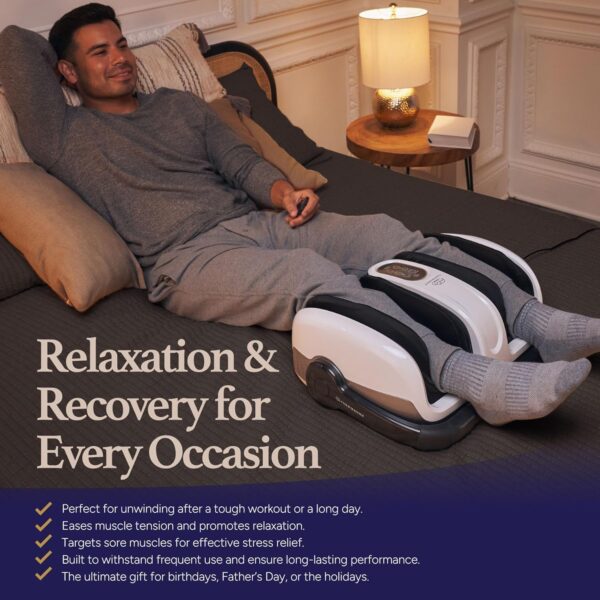 Cloud Massage Shiatsu Foot Massager with Heat, Deep Kneading Therapy for Pain Relief, Circulation, Post-Activity Relaxation – Valentine Gift for Plantar Fasciitis, Neuropathy, and Arthritis Relief