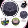 Aila Meditation Pillow Set with Small Meditation Mat & Extra Cushion Cover – Luxurious Meditation Floor Pillow Zen Spiritual Decor Zafu Round Yoga Meditation Cushion – Gift for Meditation Lovers