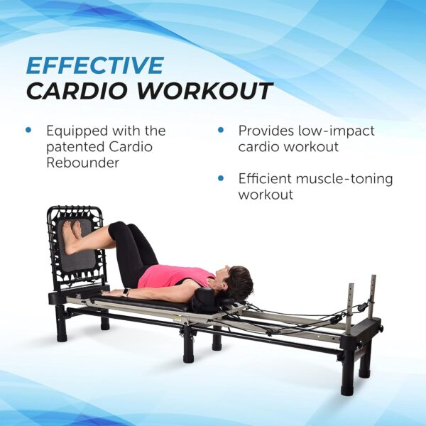 AeroPilates Reformer Home Workout Equipment, Pilates Machine w/Resistance