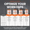 Genius Energized Pre Workout Powder, Sour Peach Rings - Caffeine Infused Pre-Workout Booster Supplement with Beta Alanine & Alpha GPC - No Artificial Sweetener or Dyes – 200mg Caffeine