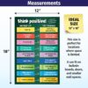 ZOCO Think Positive Posters (2 PACK) — Mental Health Awareness Item — School Counselor Office Must Haves — Growth Mindset, Motivational Poster for Classrooms — LAMINATED, 12x18 inches