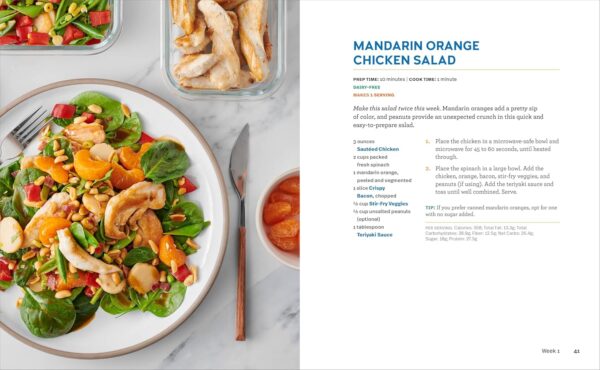 Meal Prep Diabetes Cookbook: 4 Weeks of Easy Meal Plans