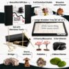 Zen Garden Kit for Desk 12x8in Sand Tray, Japanese Gift Set 14 Accessories and 6 Tools, Meditation Mini Zen Garden for Desk, Zen Sand Garden, Home Office Desk Decorations, Sand Therapy Kit, Rock Decor