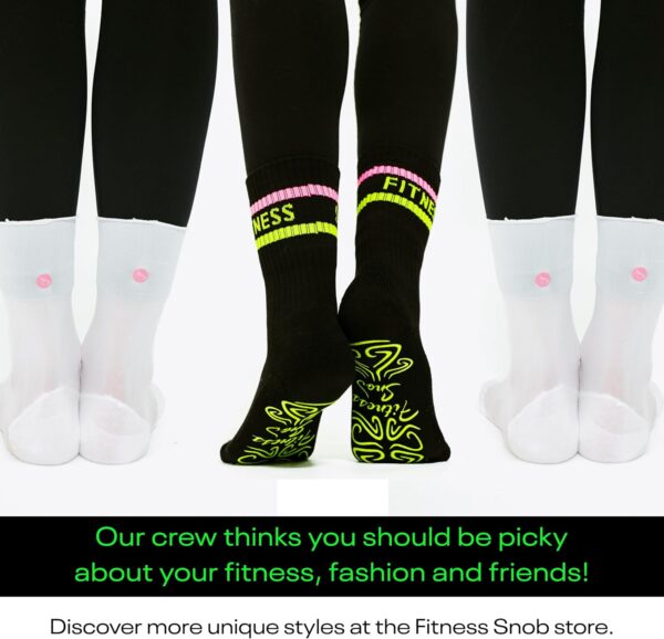 Got a Grip Premium Womens Neon Striped Grip Socks for Pilates, Barre, & Yoga, Socks for Women